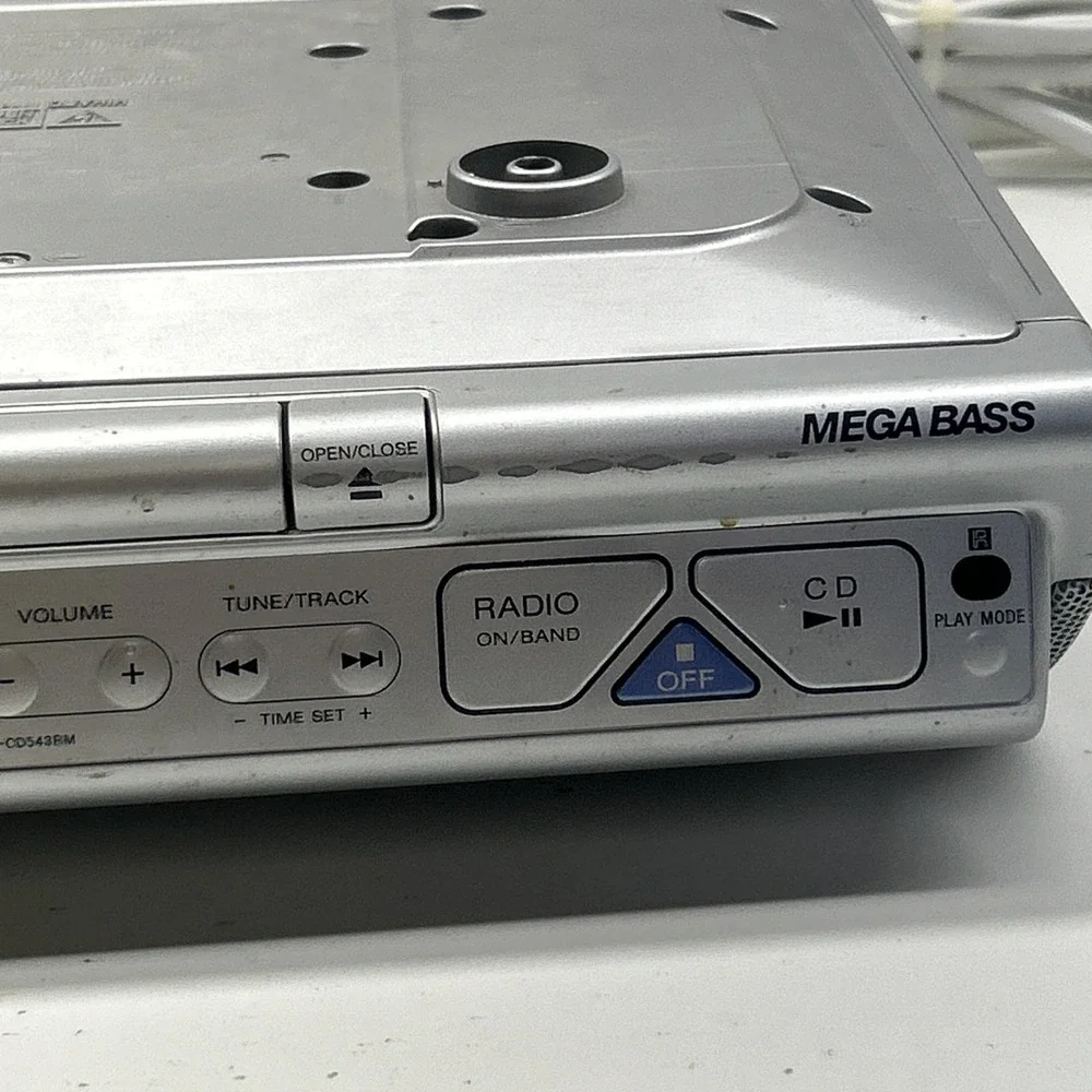 SONY ICF-CD543RM Kitchen Under Cabinet Radio CD Mega Bass No Remote No Hardware